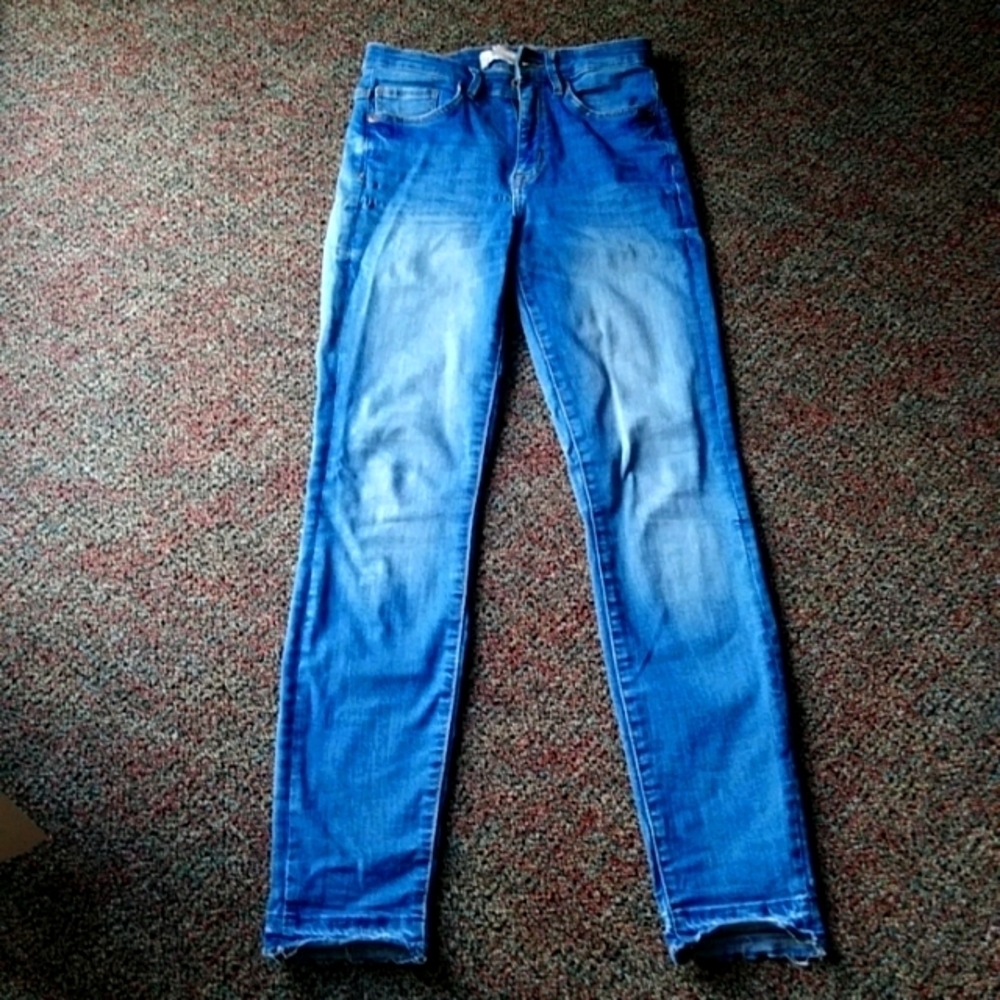 STRETCH blue pants, Size 27, used, the L.O.G.G. brand